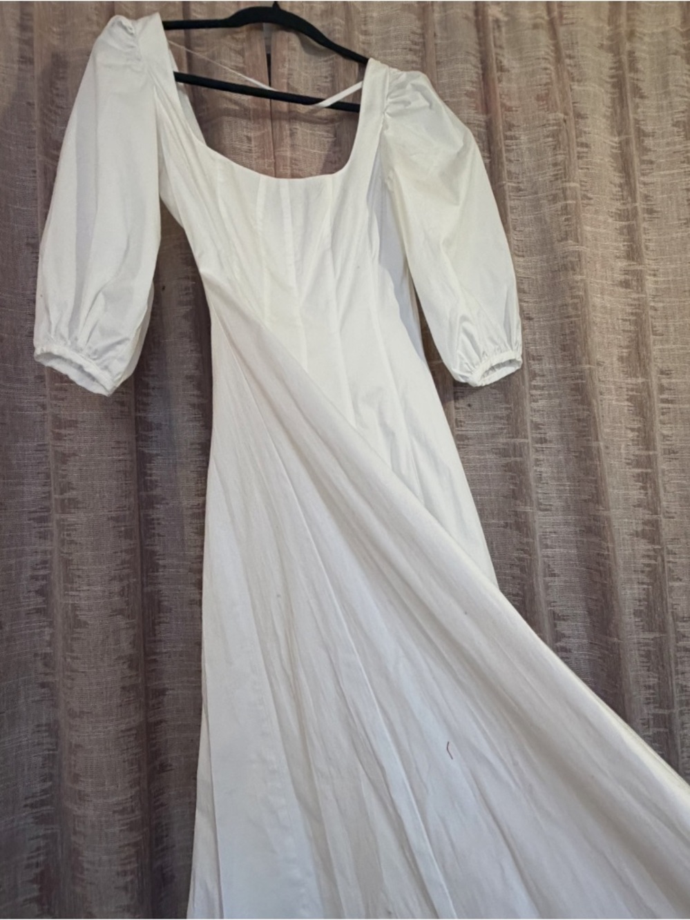STAUD Swells Cotton Linen Midi Dress, NEW - Picture 9 of 16